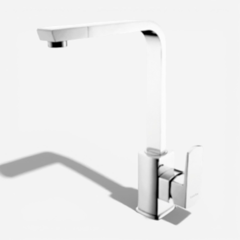 [Luxta] Vòi rửa chén nóng lạnh (Cần vuông - đầu xoay 360°, tay gật gù, bao gồm dây cấp) L3225