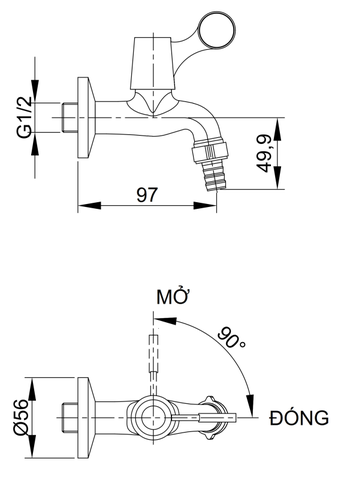 [Luxta] Vòi hồ L4102CM
