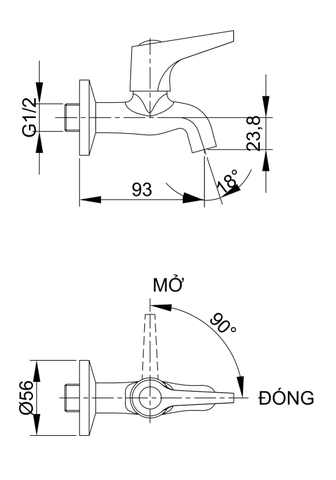 [Luxta] Vòi hồ L4102V