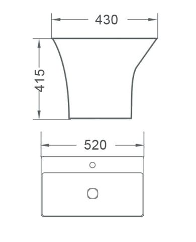 [Luxta] Chậu rửa Lavabo LL-103B