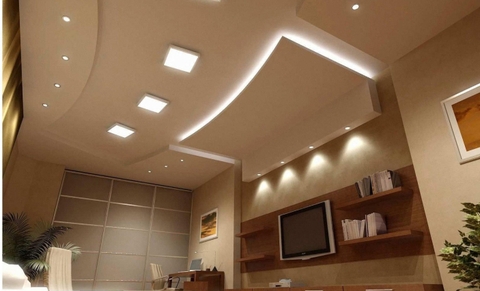 Đèn LED ốp trần LN08 170x170/12W 6500K SS