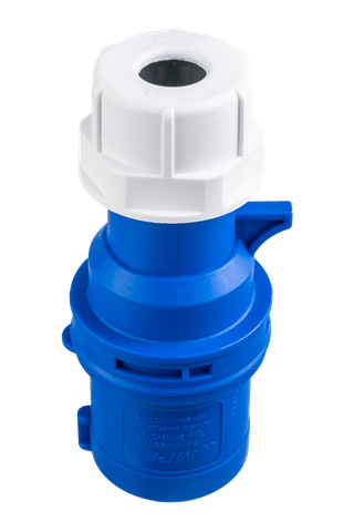 Phích cắm loại di động có kẹp giữ dây 3 cực, 16A, IP44 mã MPN-013 MPE