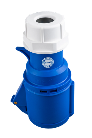 [MPE] Ổ cắm di động có kẹp giữ dây 3 cực, 32A, IP44 mã MPN-223