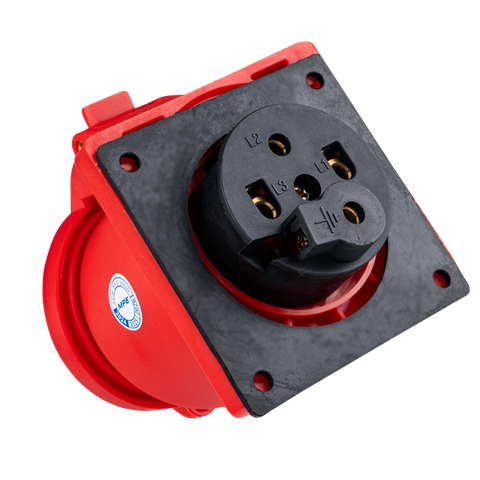 Ổ cắm công nghiệp lắp âm mặt thẳng MPE IP44 4P 16/32A