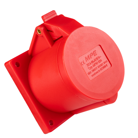 Ổ cắm công nghiệp lắp âm mặt thẳng MPE IP44 4P 16/32A