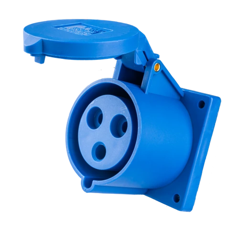 Ổ cắm công nghiệp lắp âm mặt thẳng MPE IP44 3P 32A MPN-323