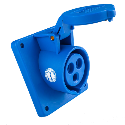 Ổ cắm công nghiệp lắp âm mặt nghiêng IP44 MPE 3P 16A MPN-413