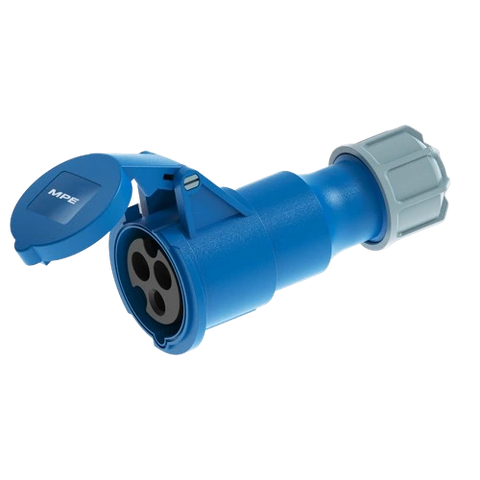 [MPE] Ổ cắm di động có kẹp giữ dây 3 cực, 16A, IP44 mã MPN2-213