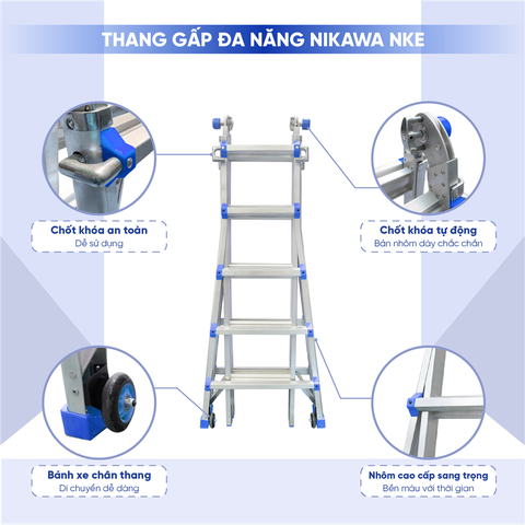 Thang nhôm gấp đa năng Nikawa NKE-45