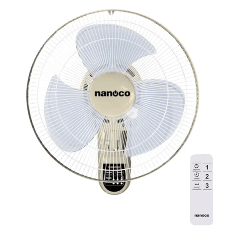 Quạt treo remote NWF1612RC-G (xám) Nanoco