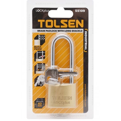 55109 Ổ khóa treo đồng dài 40mm Tolsen 12/72