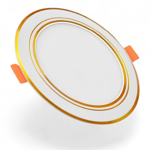 Bộ đèn LED Panel tròn đổi màu ĐQ LEDPN04 097CS 110 (9W, đổi màu viền vàng, Ø110 ) Điện Quang