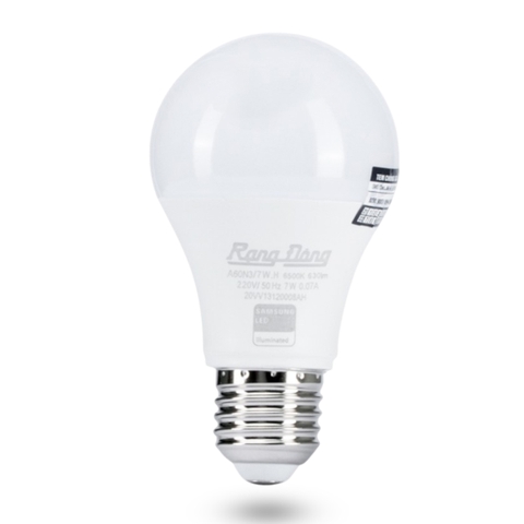 [Rạng Đông] Bóng đèn LED BULB Tròn A60N3/7W