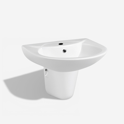[Rangos] Chậu rửa lavabo chân lửng gắn tường RG-6006-1