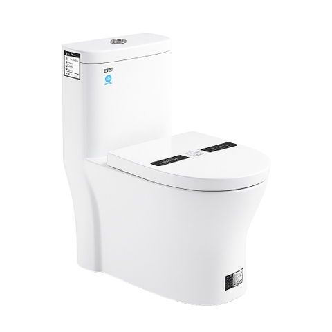 [Rangos] Bồn cầu vệ sinh bằng sứ một khối RG-8037