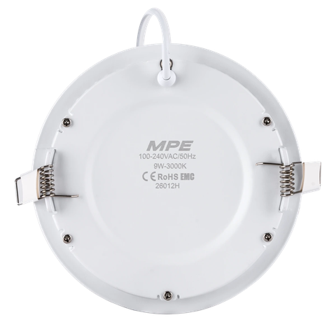 LED Panel âm trần nhôm mặt tròn 9W ánh sáng vàng RPL-9V MPE