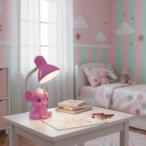 Đèn học để bàn chống cận kiểu con voi Điện Quang (Cắm điện trực tiếp, ĐQ DKL18 , bóng led)