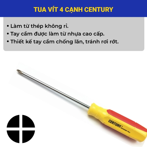 TUA VÍT SỌC BAKE (+) CENTURY – 3×100MM / 4×100MM / 6×150MM