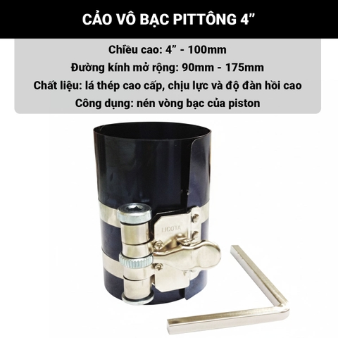 Cảo vô bạc pittông 4" (90-175mm) Licota ATA-0237
