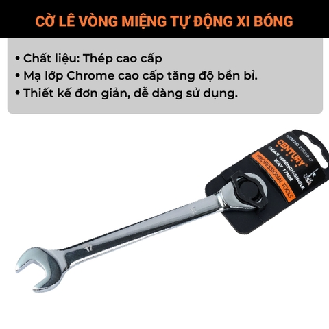 Vòng tự động & miệng Century số 8/10/12/13/14/17 xi bóng