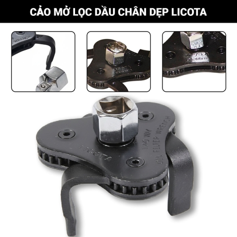 Cảo mở lọc dầu chân dẹp Licota (vỉ) ATA-0257A 63-102mm