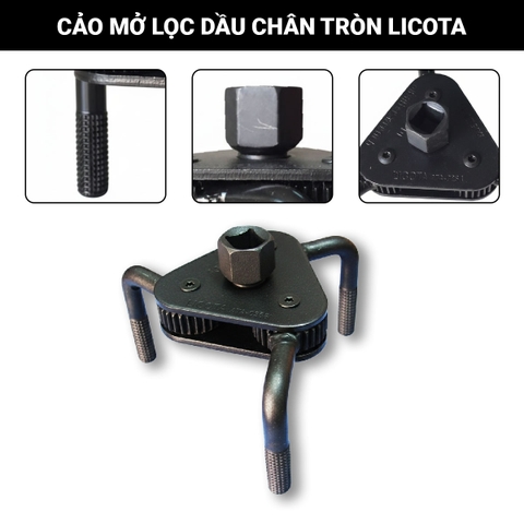 Cảo mở lọc dầu chân tròn Licota (Hộp) ATA-0254 65-120mm