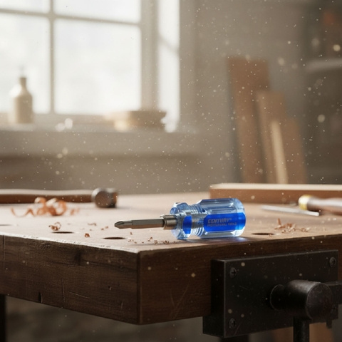 Tua vít 2 đầu cán trong lùn 6x55mm Century