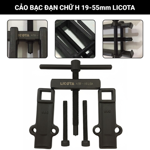Cảo bạc đạn chữ H Licota ATB-1023A / ATB-1023B (19–55mm)