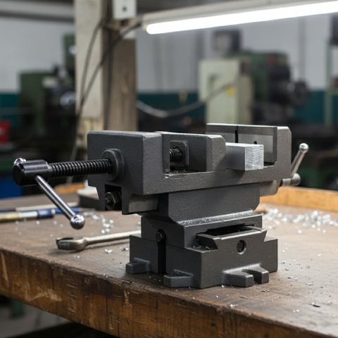 AK-7030 Ê tô bàn phay chữ thập 3"/75mm Asaki