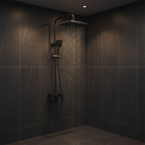 Sen tắm đứng nóng lạnh L7221 Black Luxta