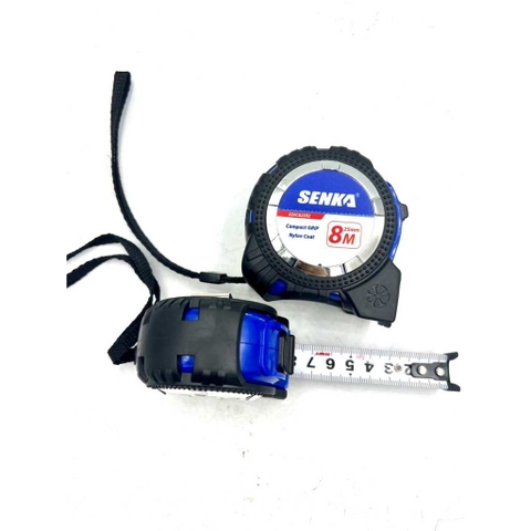 [Senka] Thước đo cao su bề mặt thước phủ Nylon coat 2 mặt