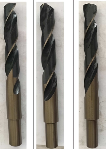 Mũi khoan Inox màu vàng đen chuôi tiện