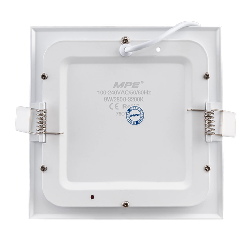 Đèn Led âm trần panel vuông 9W SPL-9T 750Lm 6000-6500K MPE (Ø130x130)