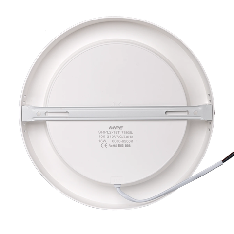 Đèn Led ốp nổi panel tròn 18W SRPL2-18T 1800Lm 6000-6500K MPE (Ø223x35)