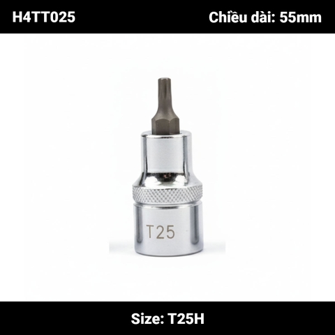 Đầu tuýp 1/2 inch ra đầu bông mai Licota T20 – T55