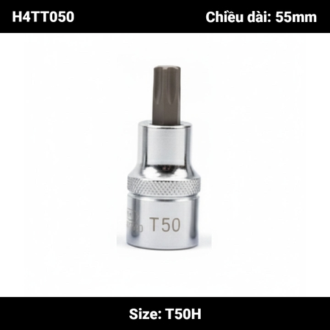 Đầu tuýp 1/2 inch ra đầu bông mai Licota T20 – T55