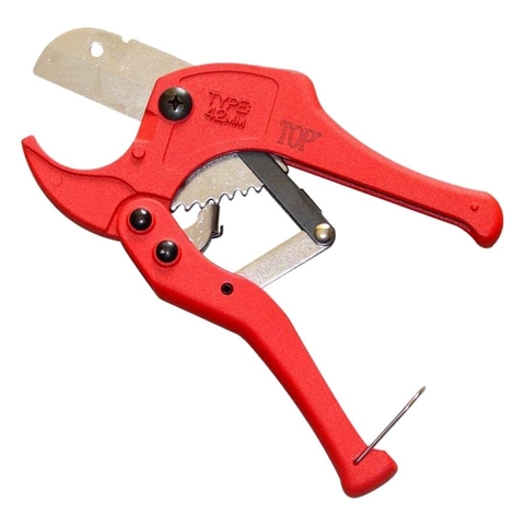 Kéo cắt ống nhựa 42mm Đỏ TOP (TFL-70002)