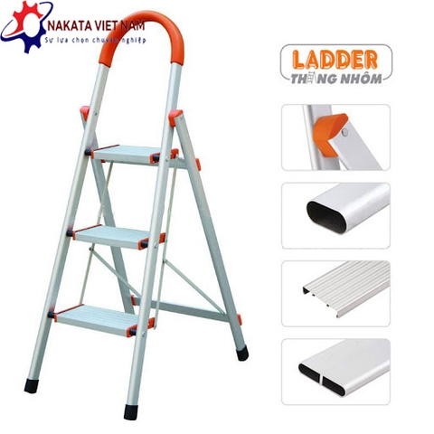 Thang ghế gia đình tay vị nhôm Nakata (Khung nhôm)