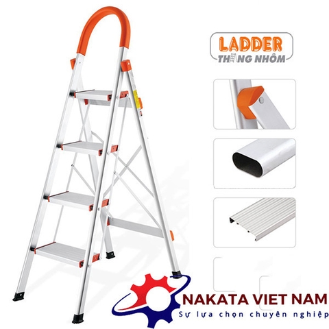 Thang ghế gia đình tay vị nhôm Nakata (Khung nhôm)