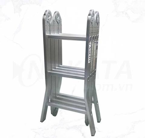 Thang nhôm gấp 4 đoạn 3m6 Nakata VN-403