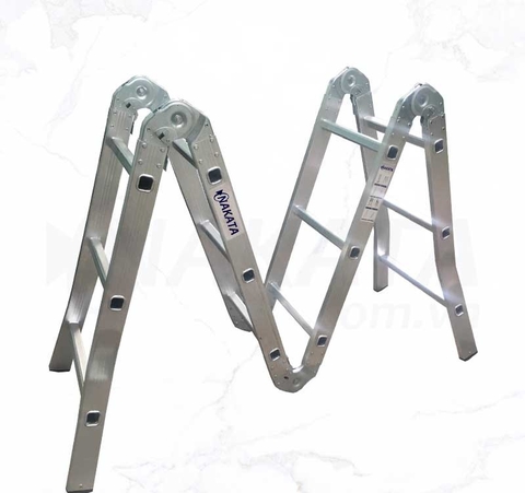Thang nhôm gấp 4 đoạn 3m6 Nakata VN-403