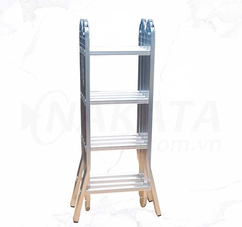 Thang nhôm gấp 4 đoạn 4m7 Nakata VN-404