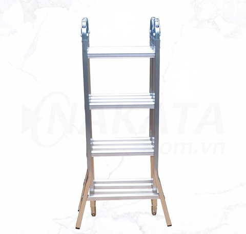 Thang nhôm gấp 4 đoạn 4m7 Nakata VN-404