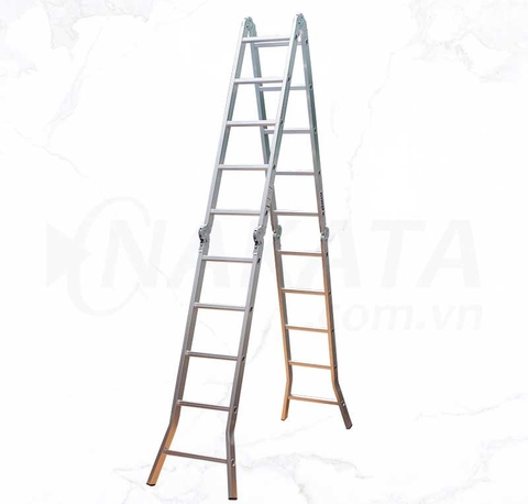 Thang nhôm gấp 4 đoạn 5m8 Nakata VN-405