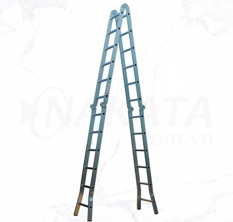 Thang nhôm gấp 4 đoạn 6m9 Nakata VN-406
