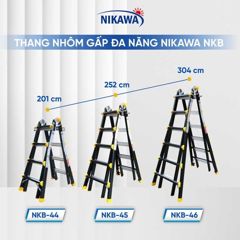 Thang nhôm gấp đa năng Nikawa NKB-44