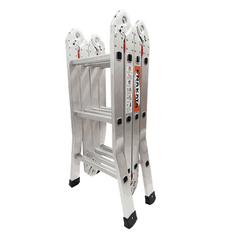 Thang nhôm gấp 4 đoạn 3m6 Nakata VN-403