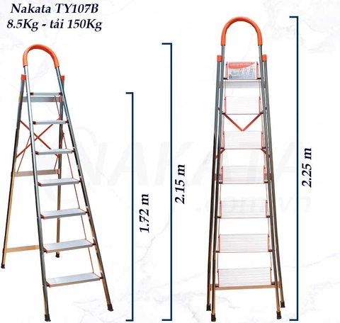 Thang Nhôm Ghế 7 Bậc Nakata VN107B