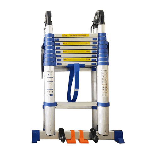 Thang Nhôm Rút Đôi A 3m2 Nakata TYB-640 (Đai Xanh)