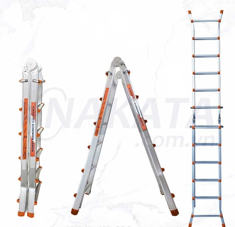 Thang nhôm gấp đa năng Nakata TY6A
